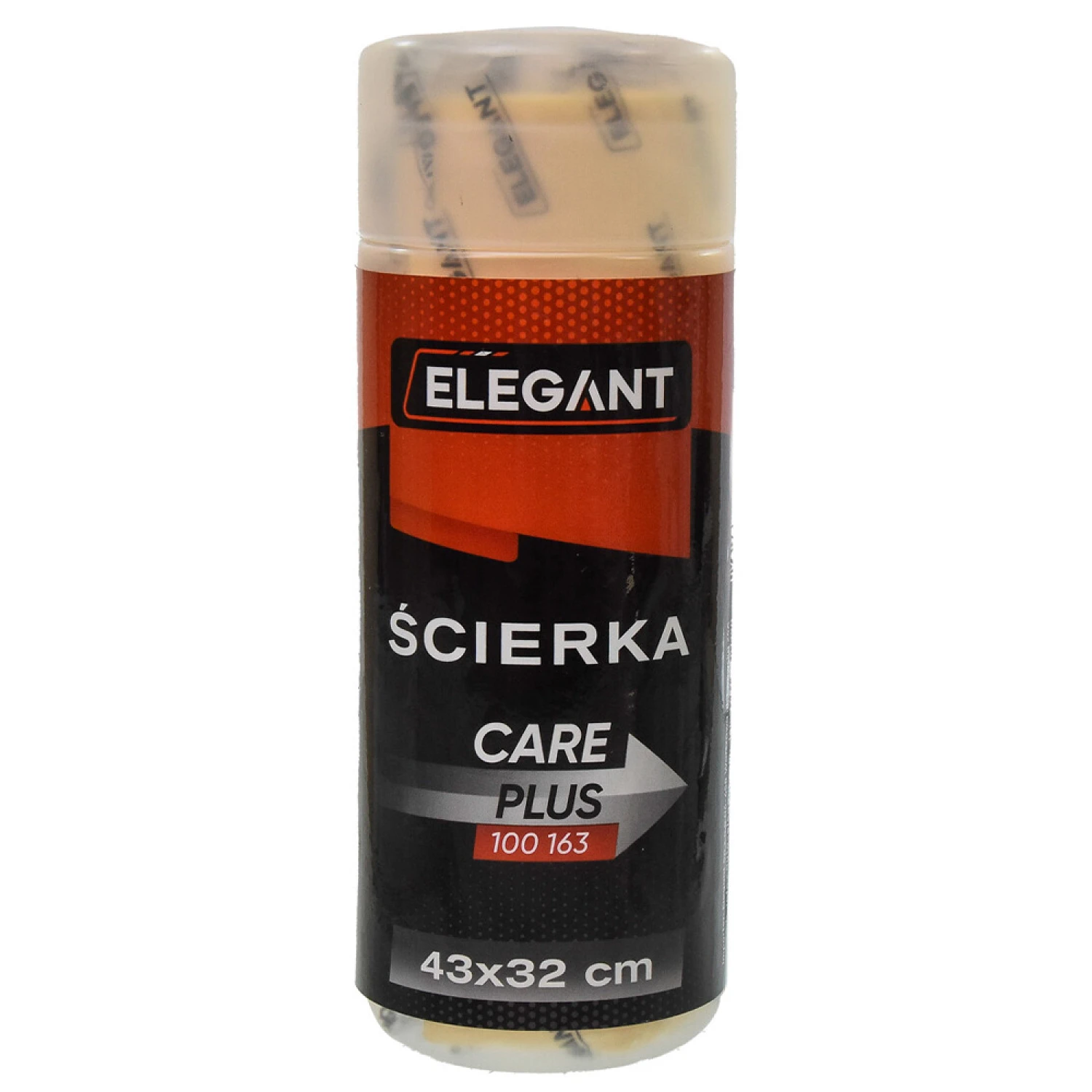 Серветка Elegant Normal Plus для догляду за автомобілем штучна замша в тубусі 43 см x 32 см (EL 100 163)