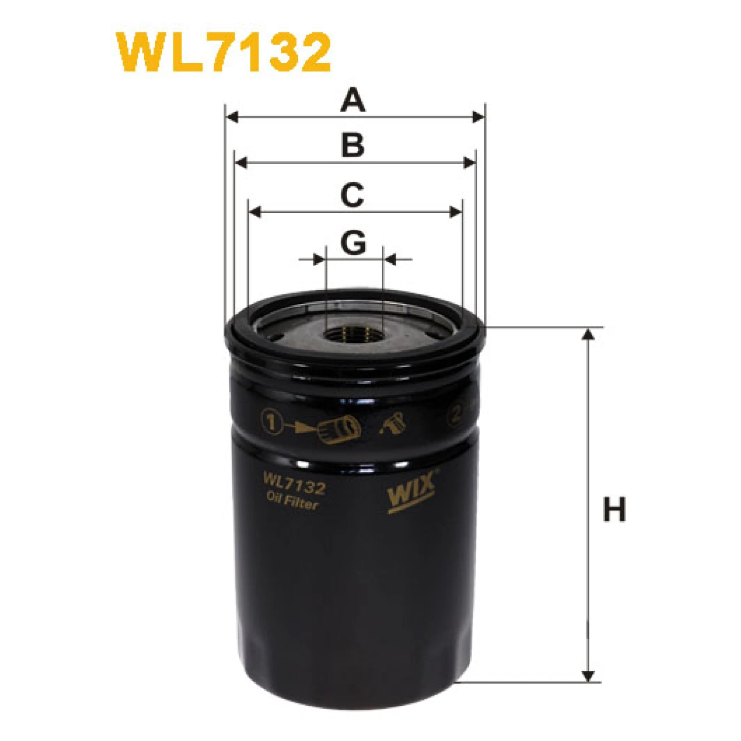 Фільтр оливи WIX FILTERS Mercedes 190, 200, 230, 260, 300, E (W/R/C/S124) (WL7132)