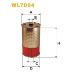 Фільтр оливи WIX FILTERS Daewoo (Chevrolet) Korando, Musso, Evobus O 100, Mercedes 2T, 3T, 4T, 5T, (WL7004)
