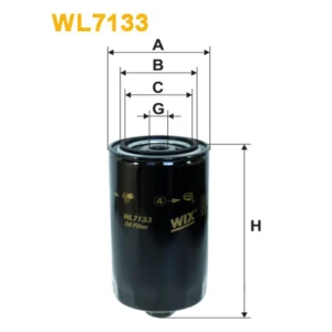 Фільтр оливи WIX FILTERS Autosan H, Pegaso 100, 75, Steyr, Huta Stalowa Wola Hd, Nobas Ub, Volkswa (WL7133)