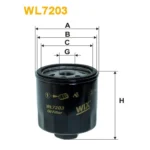 Фільтр оливи WIX FILTERS Audi A2, Seat Altea, Cordoba, Ibiza, Inca, Leon, Toledo, Skoda Fabia, Oct (WL7203)