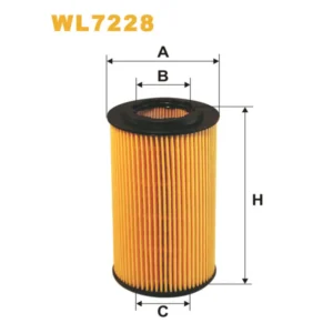 Фільтр оливи WIX FILTERS Opel Astra G (Astra II), Frontera B, Omega B, Signum, Sintra, Vectra B/C, (WL7228)