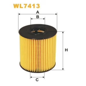 Фільтр оливи WIX FILTERS Citroen, Fiat, Ford, Lancia, Landrover, Mini, Mitsubishi, Peugeot, Volvo (WL7413)
