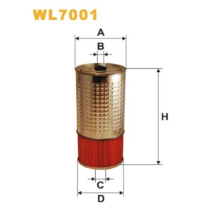 Фільтр оливи WIX FILTERS Evobus (Mercedes Bus/Setra) O 309, Mercedes 2T, 3T, 4T, 5T, Aebi Tp/Trans (WL7001)