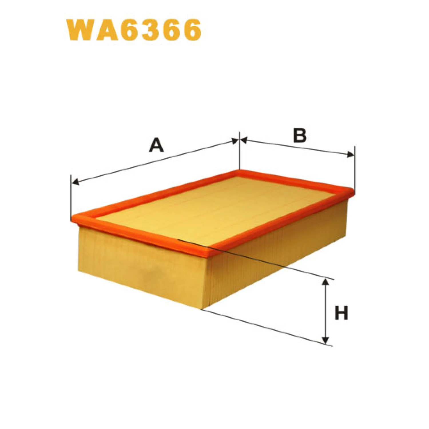 Фільтр повітряний WIX FILTERS Audi 100, A6 (4A/C4), A6 Quattro/Allroad (WA6366)
