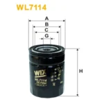 Фільтр оливи WIX FILTERS Alfa Romeo, M.A.N., Renault (RVI), Steyr, Volvo, Bobcat, Case, Caterpilla (WL7114)