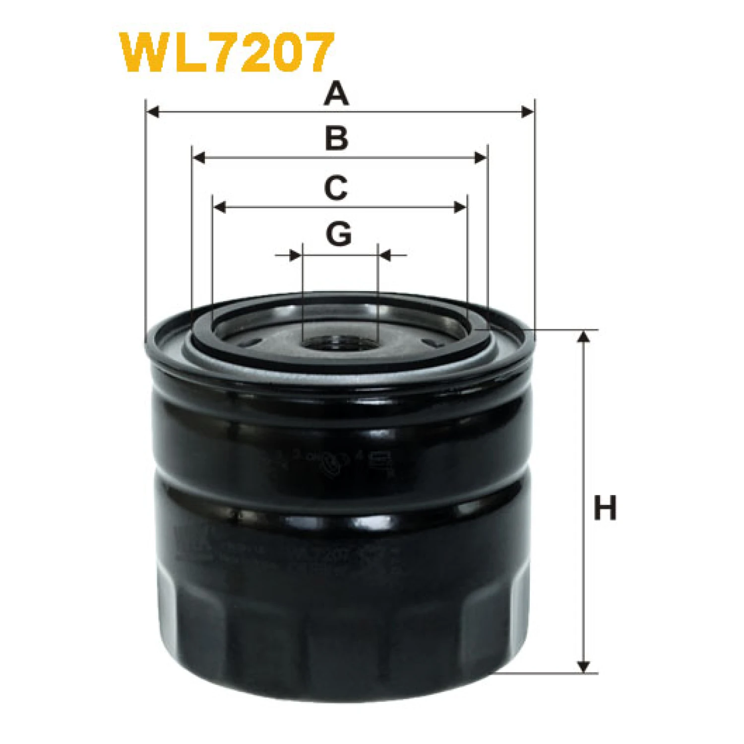Фільтр оливи WIX FILTERS Alfa Romeo 156, 166, Lancia Kappa, Volvo 340, 343, 345, 440, 460, 480 (WL7207)