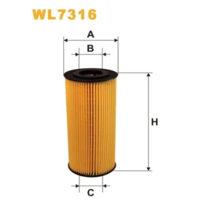 Фільтр оливи WIX FILTERS M.A.N. Bus NL, Mercedes Actros II, Vario, Fendt Favorit 900, Mercedes Uni (WL7316)