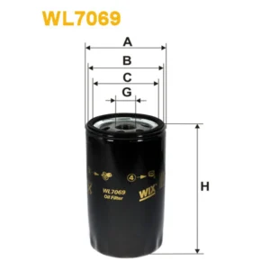 Фільтр оливи WIX FILTERS Multicar 25/26, Audi 80 (WL7069)
