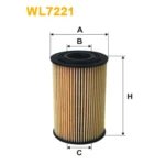 Фільтр оливи WIX FILTERS BMW Serie 3 (E36), Serie 3 (E46), Serie 5 (E34), Serie Z3 (WL7221)