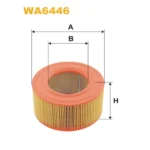 Фільтр повітряний WIX FILTERS Daf 400, Rover Ambassador, Saab 900, Volkswagen Transporter (T3) (WA6446)