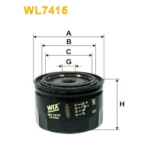 Фільтр оливи WIX FILTERS Opel Monza A, Omega A, Senator A, Senator B, Rover Allegro, Maxi, Vauxhal (WL7415)