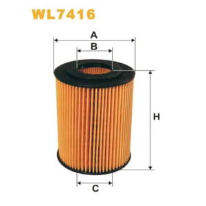 Фільтр оливи WIX FILTERS Chrysler 300C, Jeep Grand Cherokee III, Mercedes C (W203/W204), CLS (C218 (WL7416)