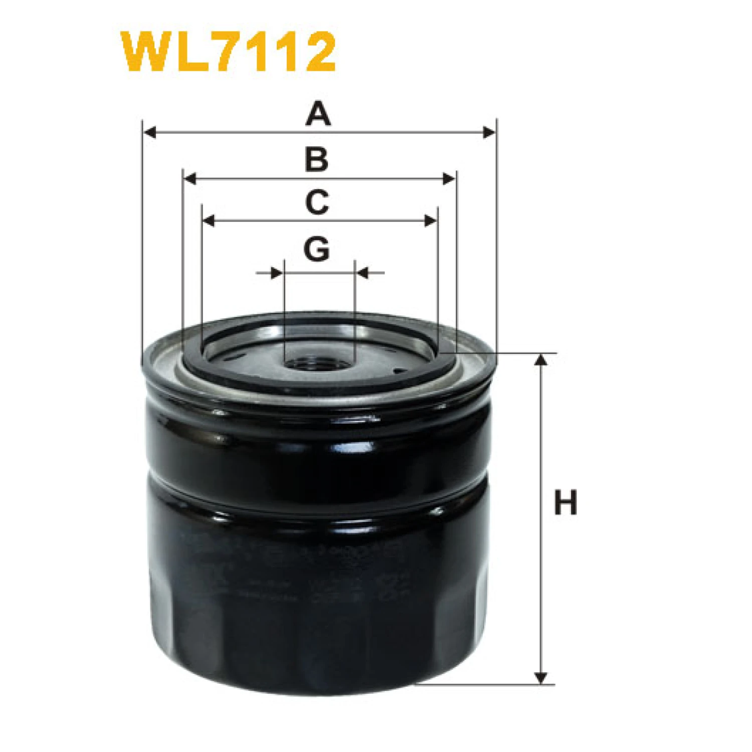Фільтр оливи WIX FILTERS Volkswagen Transporter (T2), Transporter (T3) (WL7112)
