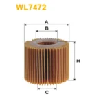 Фільтр оливи WIX FILTERS Lexus CT, Toyota Auris, Prius, Rav 4 III, Verso, Yaris II (WL7472)