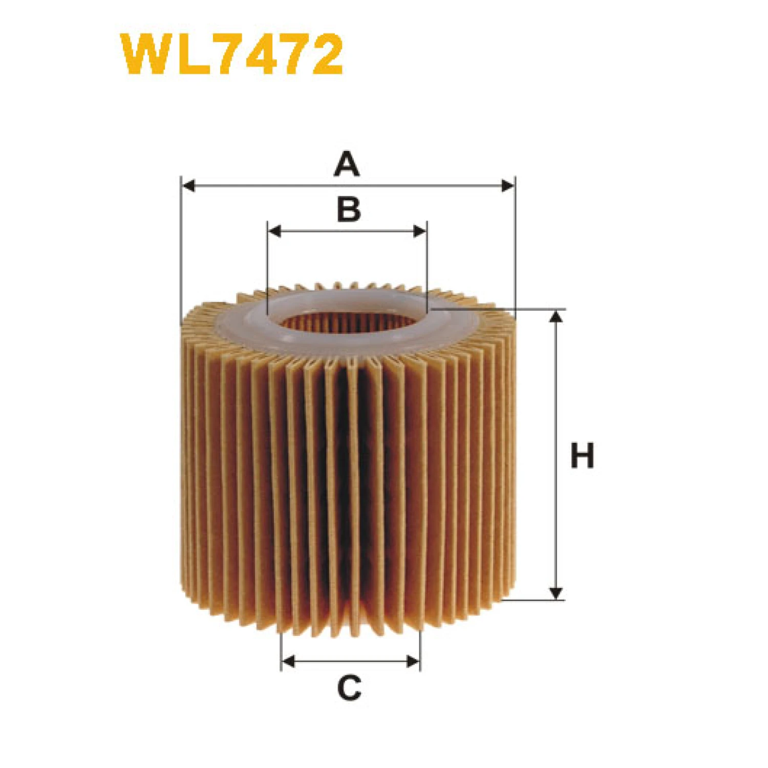 Фільтр оливи WIX FILTERS Lexus CT, Toyota Auris, Prius, Rav 4 III, Verso, Yaris II (WL7472)