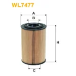 Фільтр оливи WIX FILTERS Hyundai Elantra, Genesis, i20, i30, ix20, ix35, Matrix, Kia Carens II, Ce (WL7477)