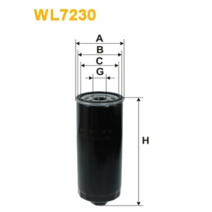 Фільтр оливи WIX FILTERS Audi 100 Quattro, A6 (4A/C4), A6 (4B/C5), V8 (WL7230)