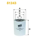Фільтр оливи WIX FILTERS Bobcat, Desta, Goldoni Tractors, John Deere, John Deere Power Systems, Re (51243)