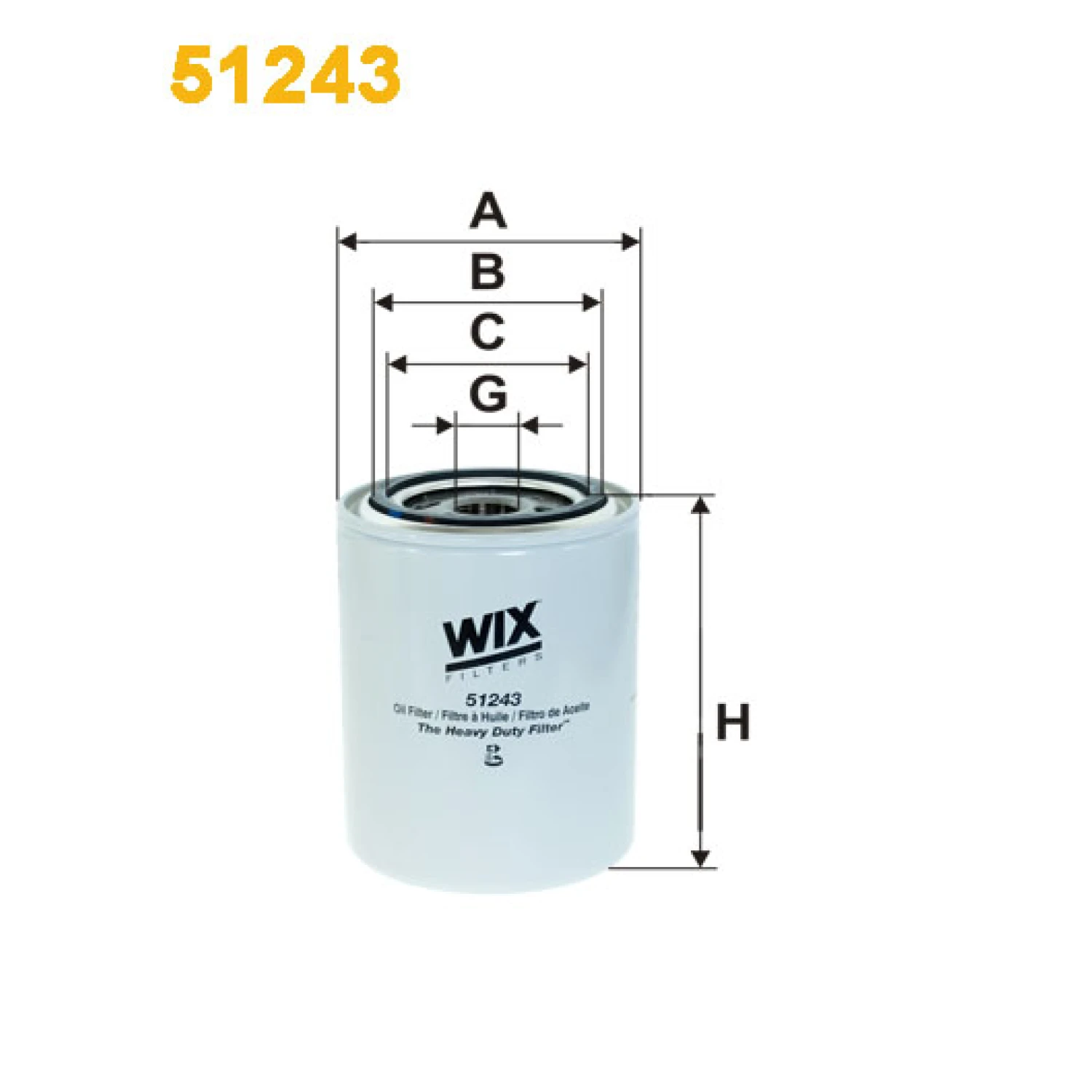 Фільтр оливи WIX FILTERS Bobcat, Desta, Goldoni Tractors, John Deere, John Deere Power Systems, Re (51243)