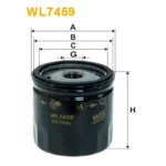 Фільтр оливи WIX FILTERS Ford C-Max, C-Max II, Grand C-Max, Fiesta VI (08-), Focus Cabrio, Focus C (WL7459)