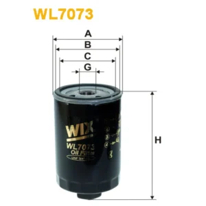 Фільтр оливи WIX FILTERS Volkswagen Corrado, Golf II, Passat (35I), Polo II (81-94) (WL7073)