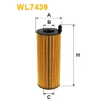Фільтр оливи WIX FILTERS Audi A4 (B6,B7/8E,8H), A4 (B8/8K), A5 (8T), A6 II (4F/C6), A8 II (4E), Al (WL7439)