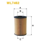 Фільтр оливи WIX FILTERS Hyundai Grandeur, i30, Santa FE II, Sonata, Tucson, Kia Carens II, Ceed, (WL7462)