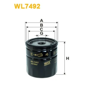 Фільтр оливи WIX FILTERS (WL7492)