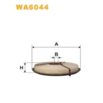 Фільтр повітряний WIX FILTERS Chevrolet Metro, Subaru Justy I/II, Suzuki Swift II (WA6044)