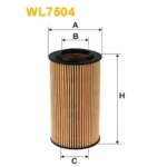 Фільтр оливи WIX FILTERS Audi, Seat, Skoda, Volkswagen (WL7504)