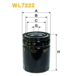 Фільтр оливи WIX FILTERS Bmc Levend, Ford Explorer II, Maverick I, Nissan Atleon, L, Cabstar E, Pa (WL7222)