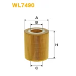 Фільтр оливи WIX FILTERS Citroen C5 II, C6, Jaguar, Landrover, Peugeot 407 (WL7490)