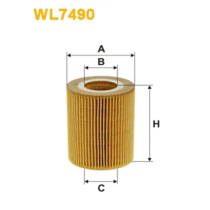 Фільтр оливи WIX FILTERS Citroen C5 II, C6, Jaguar, Landrover, Peugeot 407 (WL7490)