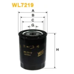 Фільтр оливи WIX FILTERS Renault Clio, Express, Rapid (WL7219)