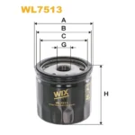 Фільтр оливи WIX FILTERS Dacia Dokker, Lodgy, Logan II, Sandero II, Mercedes A (W176), B (W246), C (WL7513)