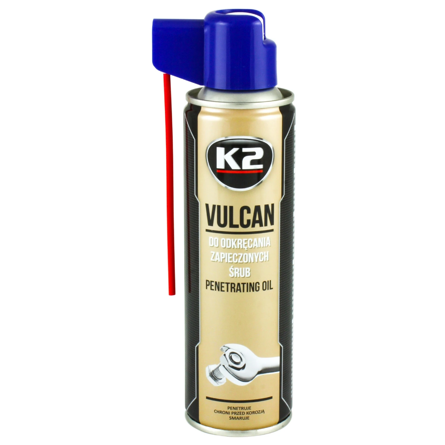 Мастило для болтів K2 Vulkan рідке синтетичне прозоре аерозоль 250мл (W117)