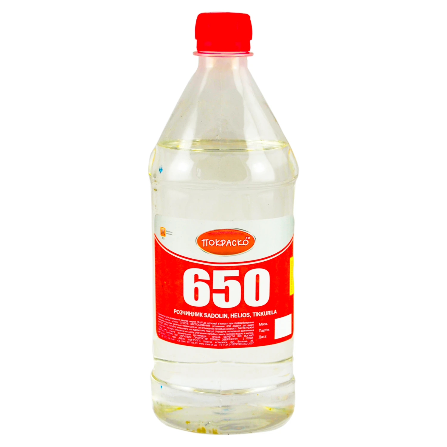 Розчинник без прекурсорів 650 Покраско 1 л/0,65 кг
