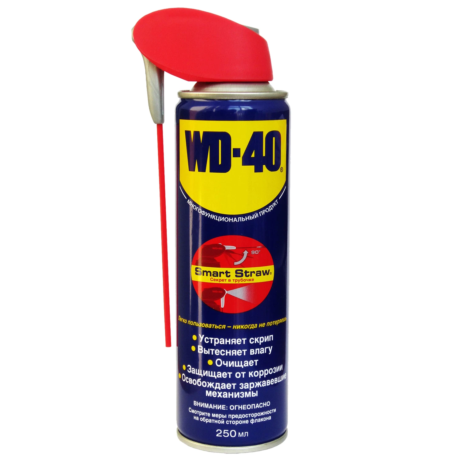 Мастило універсальне WD-40 Smart Straw рідке мінеральне прозоре аерозоль 250 мл (124W700050)