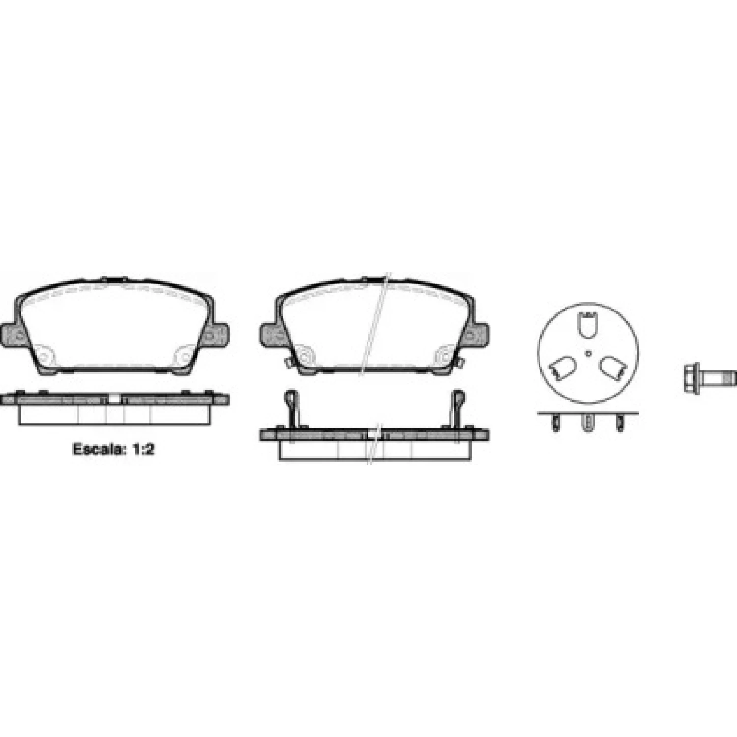 Гальмівні колодки передні HONDA CIVIC VIII-IX, 09.05-12.16, дискові (WOKING P13053.02)