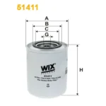 Фільтр оливи WIX FILTERS Iveco 40, 50, 60, 70, Zeta, Iveco Bus 600, Pegaso 1200, 5300, Agrifull 40 (51411)