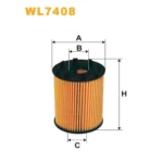 Фільтр оливи WIX FILTERS Alfa Romeo, Citroen, Fiat, Ford, Lancia, Opel, Peugeot, Subaru, Suzuki, V (WL7408)