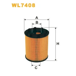 Фільтр оливи WIX FILTERS Alfa Romeo, Citroen, Fiat, Ford, Lancia, Opel, Peugeot, Subaru, Suzuki, V (WL7408)