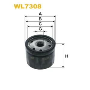 Фільтр оливи WIX FILTERS Alfa Romeo 147, 156, 166, Crosswagon Q4, GT, Fiat Bravo II, Doblo I, Idea (WL7308)
