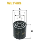 Фільтр оливи WIX FILTERS Hyundai H 1, Terracan, Kia CarНиваl II/Sedona II, CarНиваl III/Sedona III (WL7409)