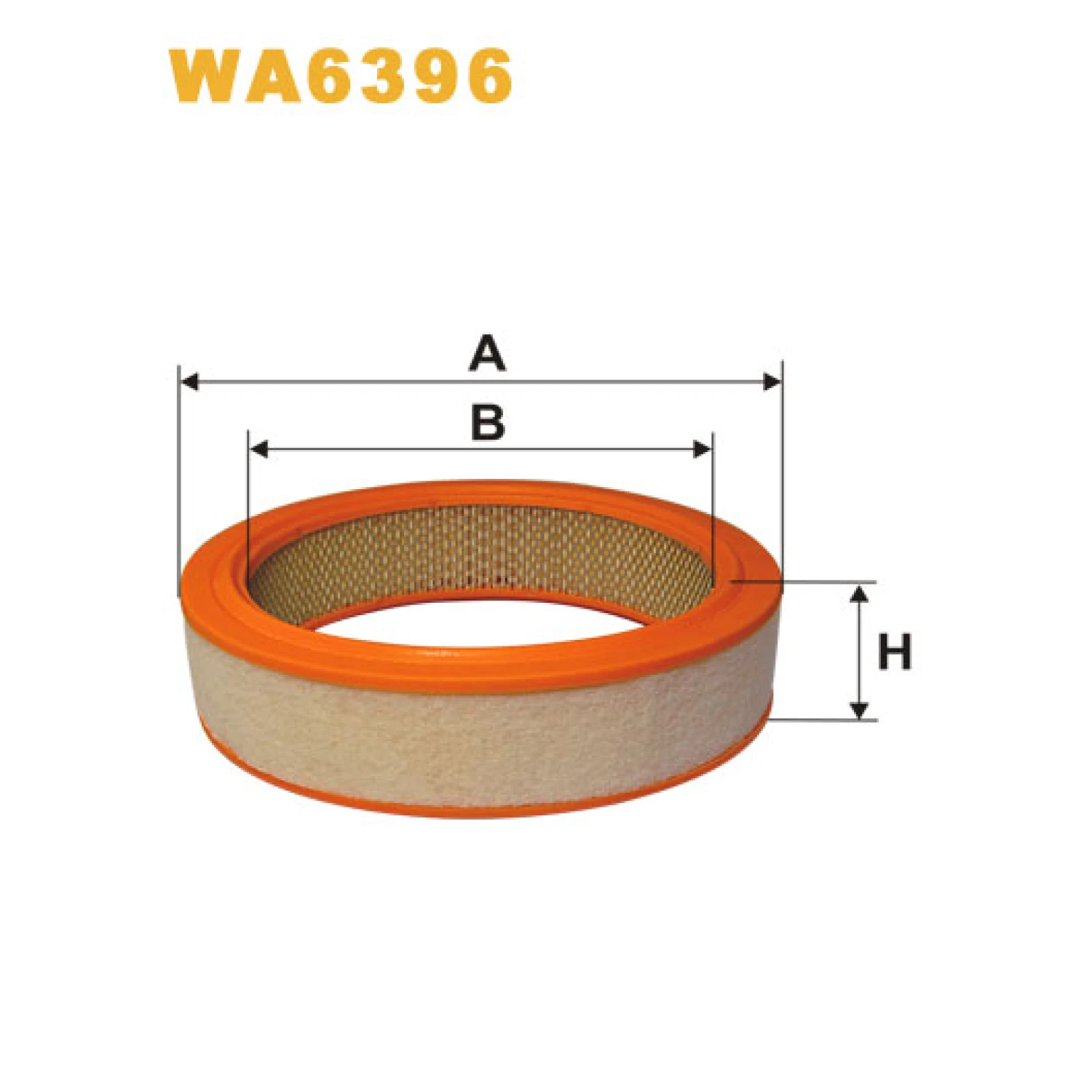 Фільтр повітряний WIX FILTERS Odmiana filtra AR 214 z otulina filtracyjna (WA6396)