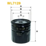 Фільтр оливи WIX FILTERS Bedford, Cadillac, Chevrolet, Daewoo, Lada, Opel, Zaz (3A3) (WL7129)