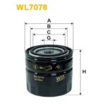 Фільтр оливи WIX FILTERS Allis-Chalmers, Case, Dodge, Faun, Ford, J.C.B., Linde, New Holland, Oren (WL7078)