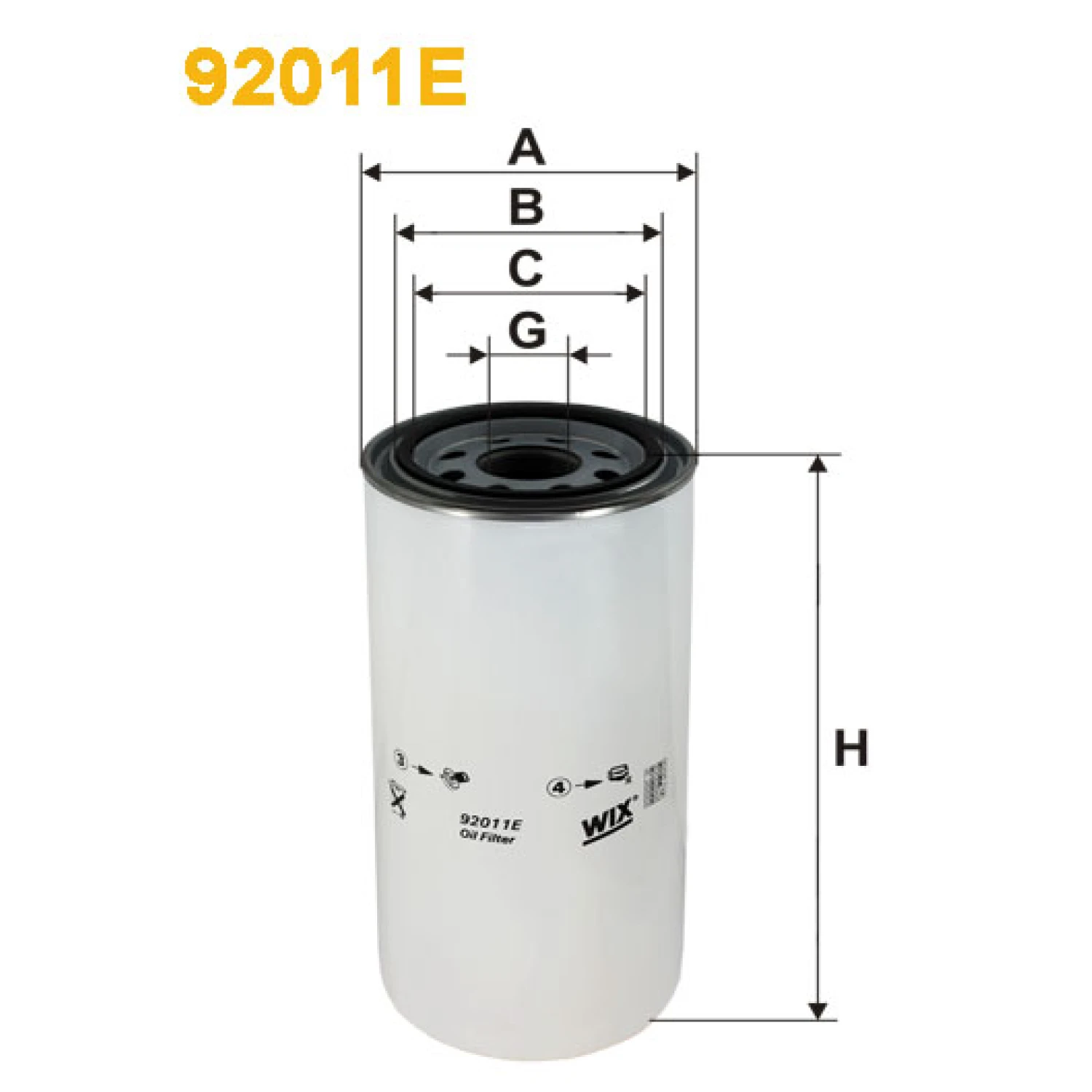Фільтр оливи WIX FILTERS Daf 85 CF, 95 XF (92011E)