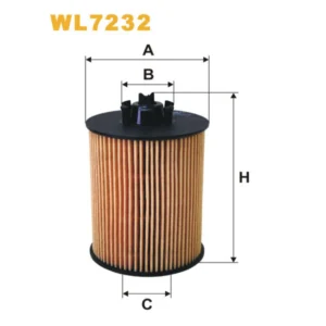 Фільтр оливи WIX FILTERS Opel Agila, Astra Classic II, Astra G (Astra II), Astra H (Astra III), Co (WL7232)